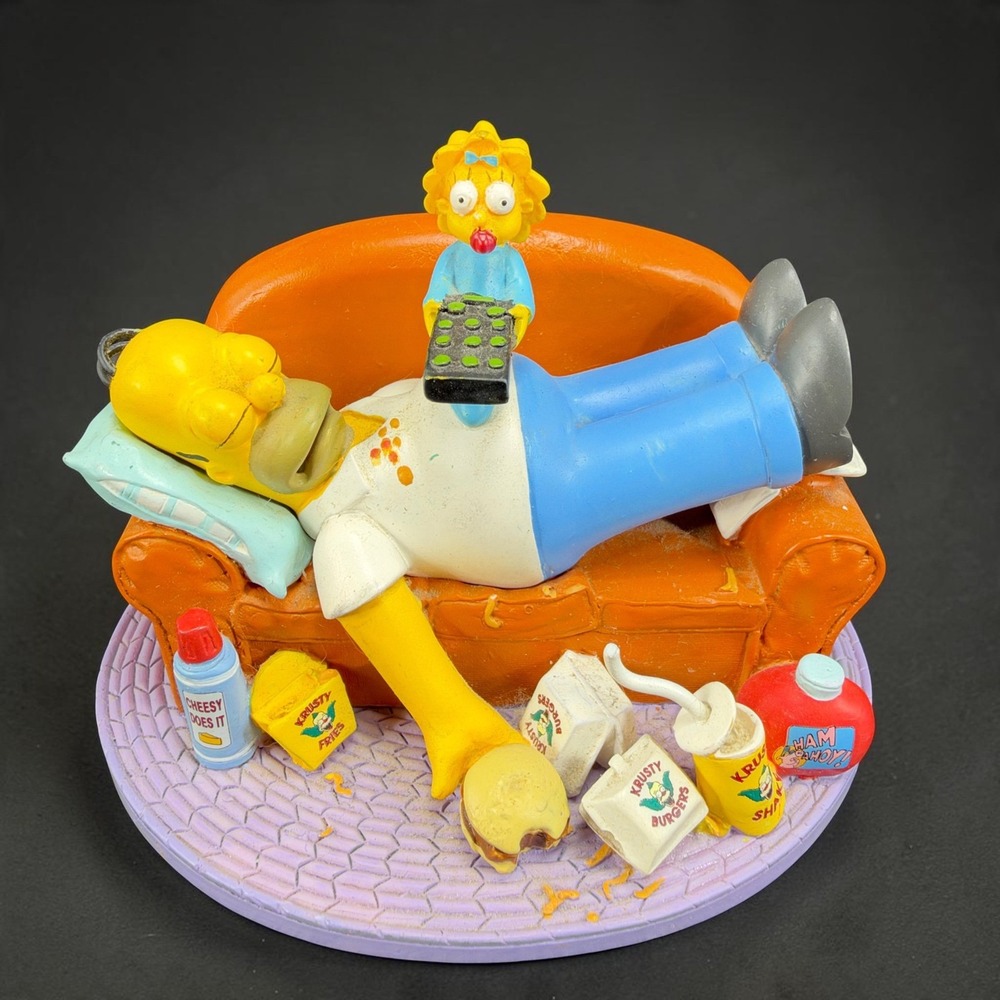 The Simpsons Who's In Control Sculpture At Home With Homer Maggie 2003 Figure